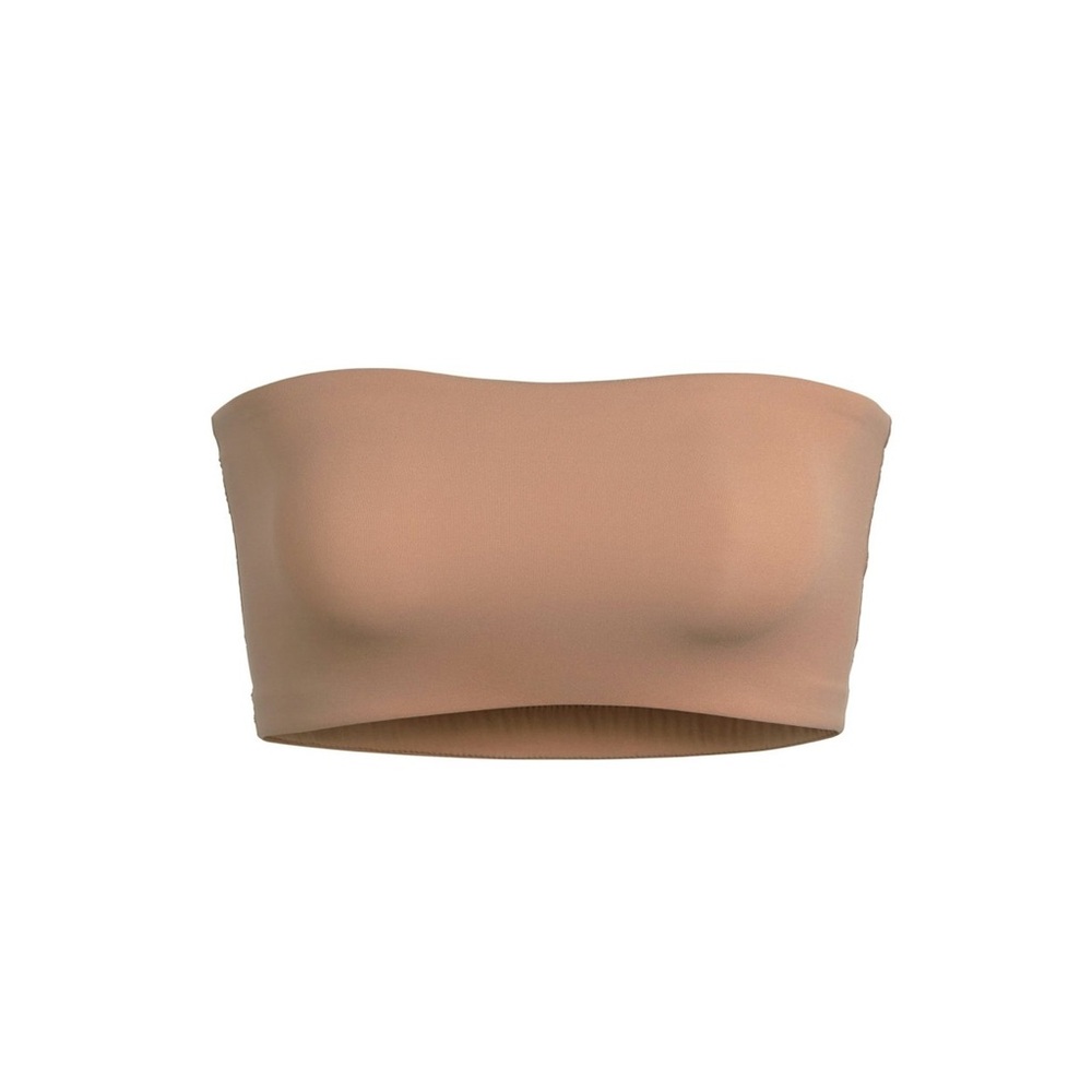 SKIMS Nude Bandeau Strapless Bra Top In Sienna Size Medium